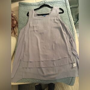 Vera Wang  Sleeveless Layered Top - Light Purple( L)